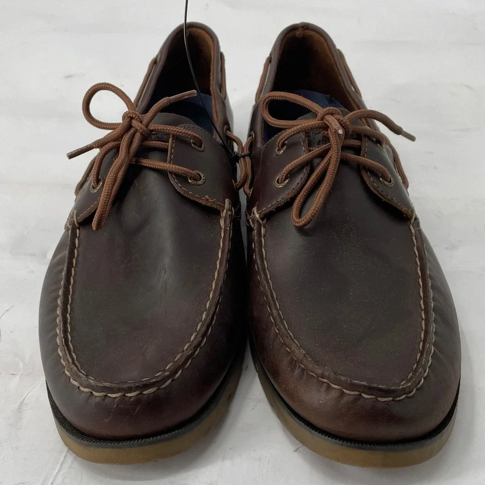 Sperry Boat Shoe Authentic Original 2-Eye 10.5 Brown Good